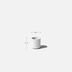 White Demi 12" Pot