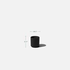 Black Demi 12" Pot