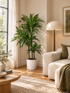 10" Dracaena Warneckii Jumbo Cane 3-2-1