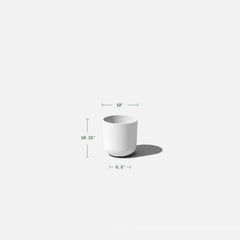 White Kona 10" Pot