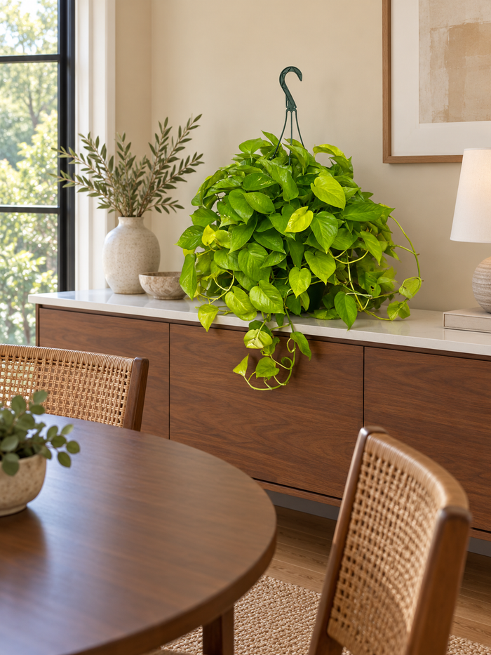 8" Pothos Neon Hanging Basket