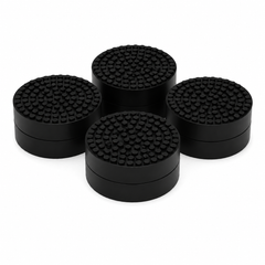 Pack of 4 black plant risers for indoor plant pots